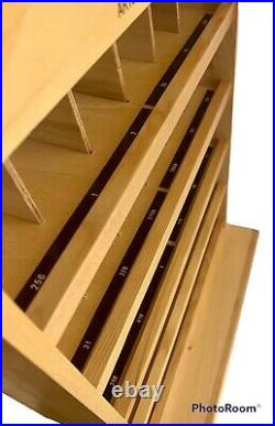 Vtg Wood J&P Coats Thread Spool Store Display Case House Shelf Rack 18 7/8 RARE