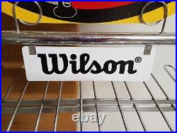 WILSON Baseball Bat Store Display Rack Sign Metal 59 Rare w Box NOS 1960's