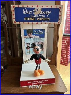 Walt Disney String Puppet Marionette Store Display RARE Mickey Mouse Vintage