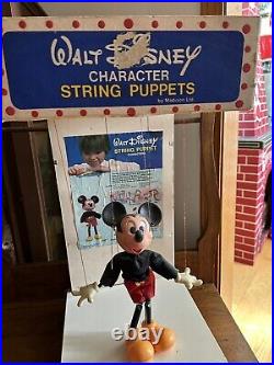 Walt Disney String Puppet Marionette Store Display RARE Mickey Mouse Vintage