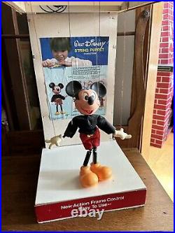 Walt Disney String Puppet Marionette Store Display RARE Mickey Mouse Vintage