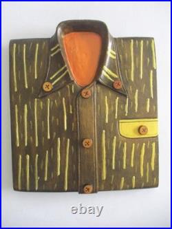Wooden Shirt Store Display Wall Hanging Hand Crafted Rare