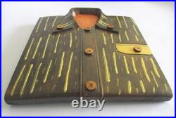 Wooden Shirt Store Display Wall Hanging Hand Crafted Rare