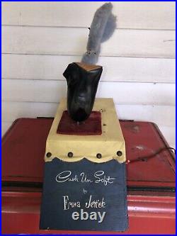 Working Rare 1959 Enna Jetticks Shoes Mechanical Cat Store Display Automaton