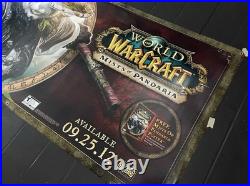 World Of Warcraft Promo Display Vinyl Banner LARGE 3'x6' Store Display RARE