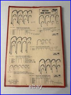 X-RARE/SCARCE ORIGINAL 1930s-40sMUSTAD Key Brand FISH HOOKS STORE DISPLAY/NORWAY