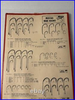 X-RARE/SCARCE ORIGINAL 1930s-40sMUSTAD Key Brand FISH HOOKS STORE DISPLAY/NORWAY