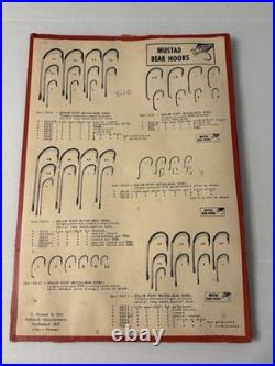X-RARE/SCARCE ORIGINAL 1930s-40sMUSTAD Key Brand FISH HOOKS STORE DISPLAY/NORWAY