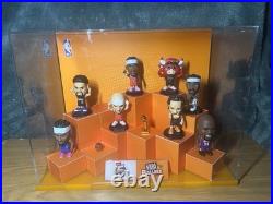 Zuru NBA Ballers Store Display Case 6 Rare Stand Figures, 2 Non Stand Figures