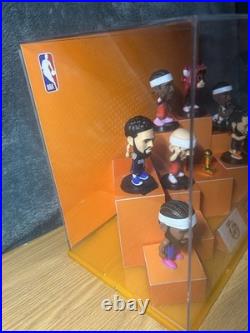 Zuru NBA Ballers Store Display Case 6 Rare Stand Figures, 2 Non Stand Figures
